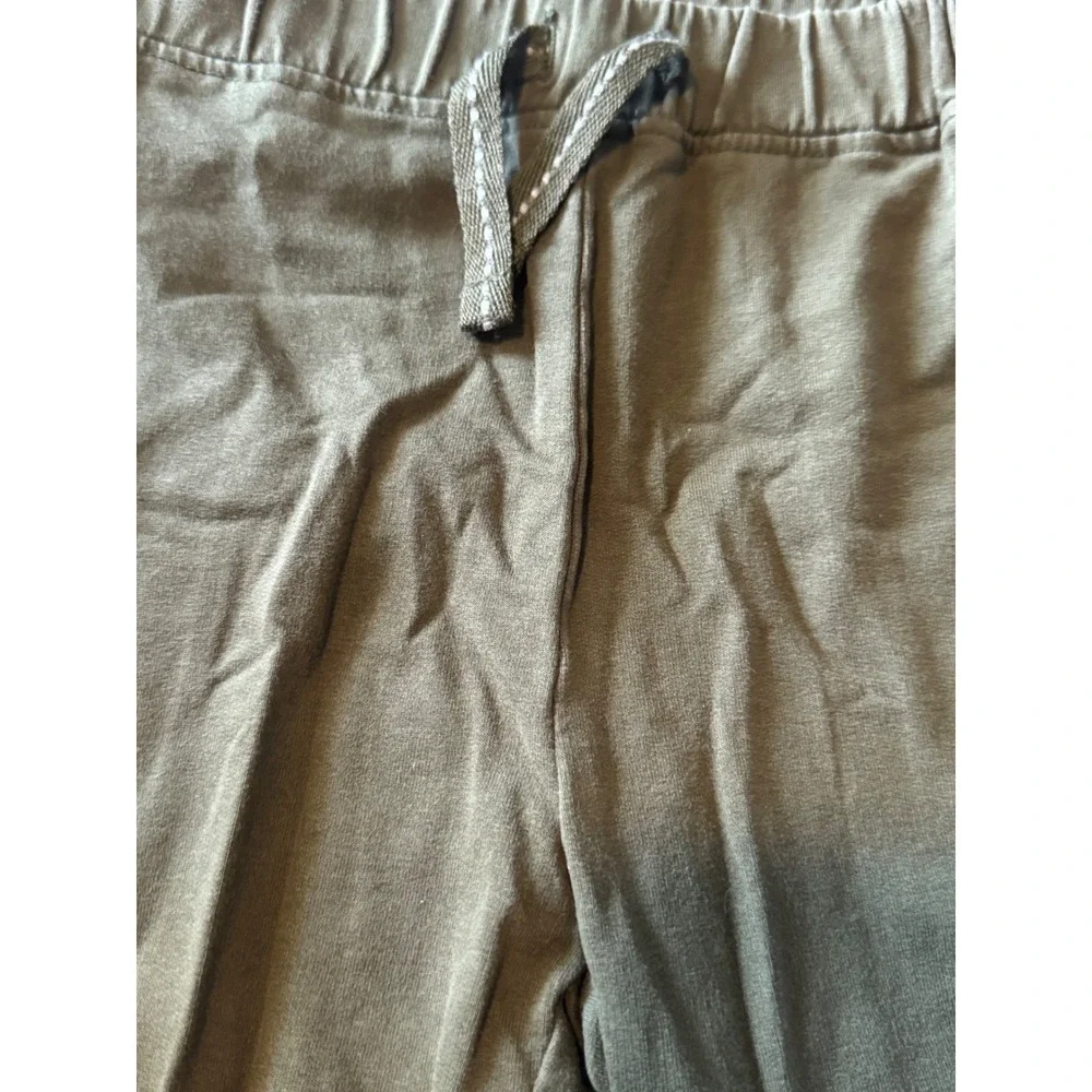 H&M Boys Olive Green Cotton Blend Drawstring Jogger Pants 4T RN75343